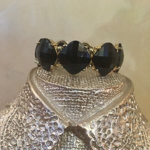 J Crew Stretched Bracelet Black